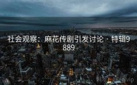 社会观察：麻花传剧引发讨论 · 特辑9889