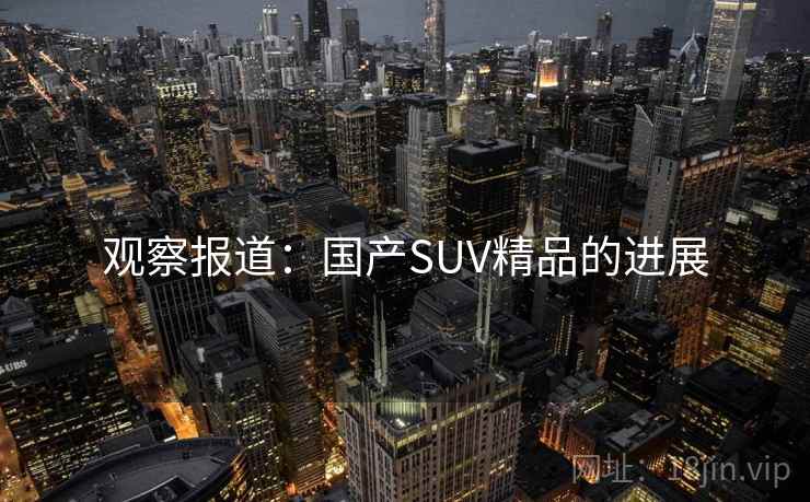 观察报道：国产SUV精品的进展
